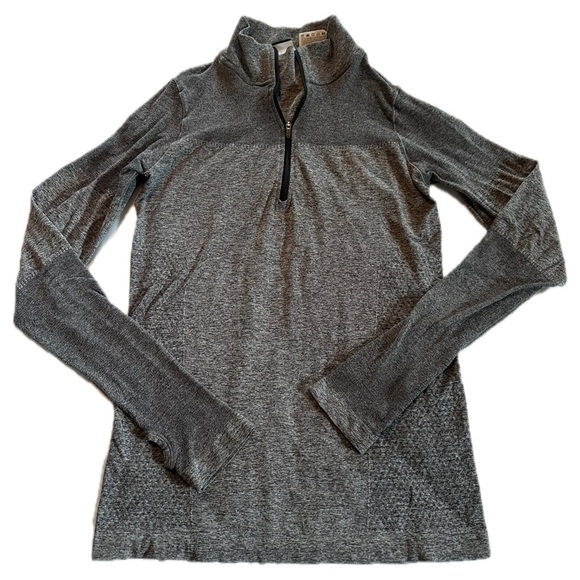 Nike Running Gray Compression Fit Quarter Zip Athletic Pullover Jacket M - Picture 1 of 12